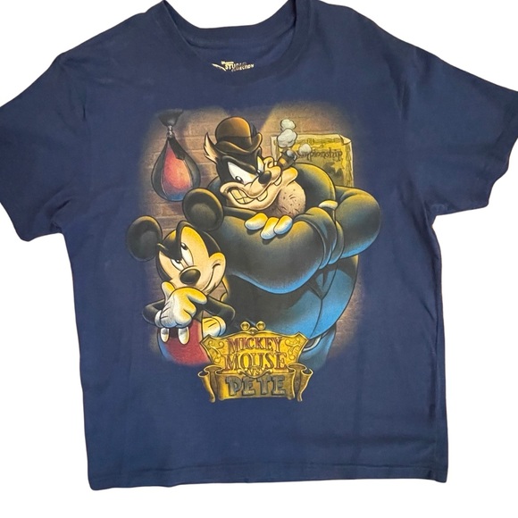 Disney Store Studio Collection Men XL Mickey Mouse vs Pete Shirt - Picture 1 of 6
